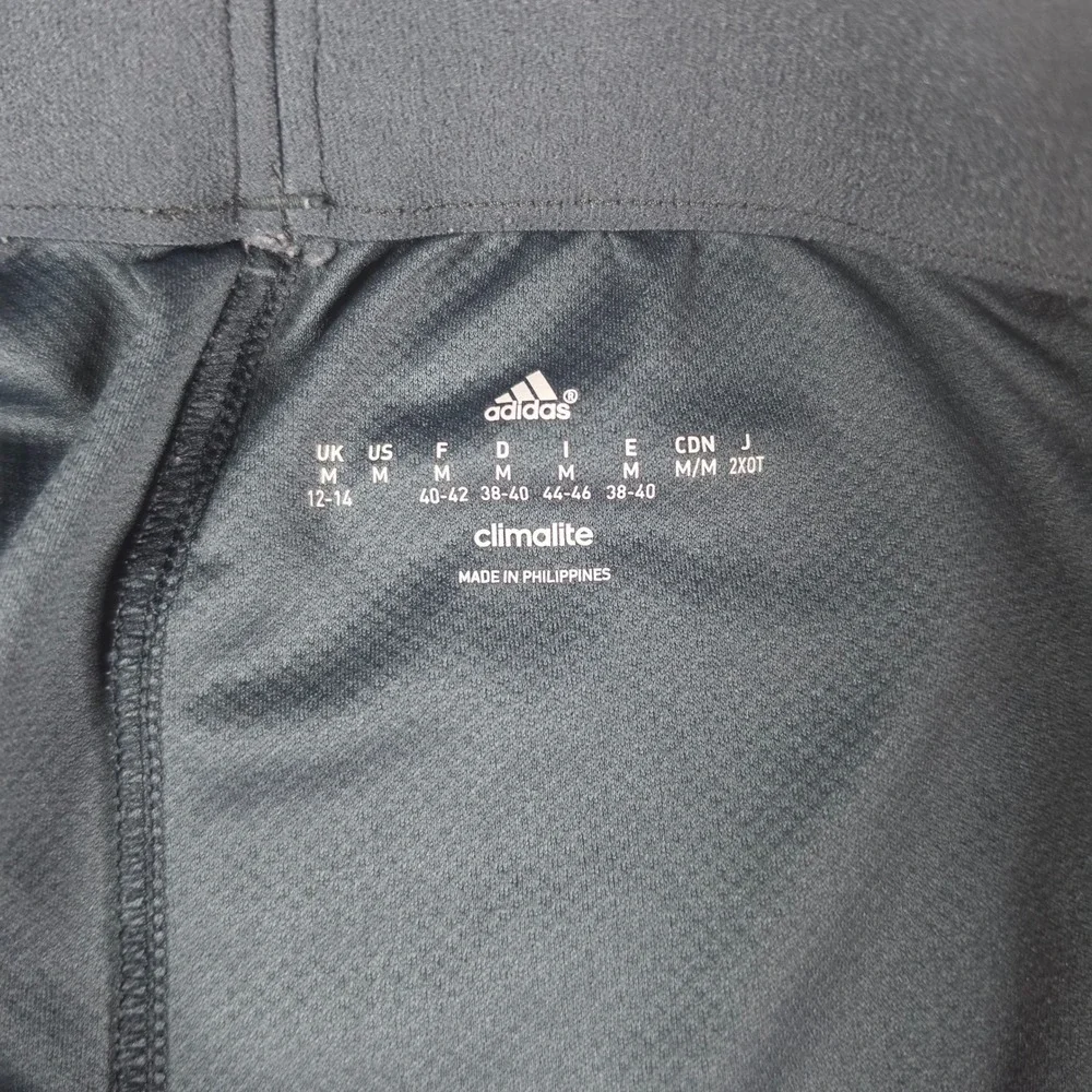 Adidas Climalite Running Shorts Medium Black Gray Chevron Print